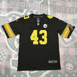 NFL Pittsburgh Steelers Black Jersey #43 POLAMALU